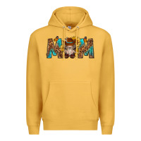 Mustard mom with bull skull Premium Hoodie - texasbilliewilder