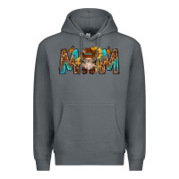 Rock mom with bull skull Premium Hoodie - texasbilliewilder