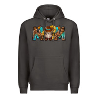 Smoke mom with bull skull Premium Hoodie - texasbilliewilder