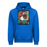 Cobalt african american santa joy Urban Hoodie - RanaPortraitStore