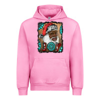 Fuchsia Pink african american santa joy Urban Hoodie - RanaPortraitStore