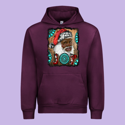 African American Santa Joy Urban Hoodie Designed By Ranaportraitstore