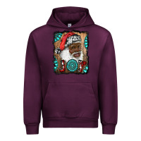 Mauve Wine african american santa joy Urban Hoodie - RanaPortraitStore