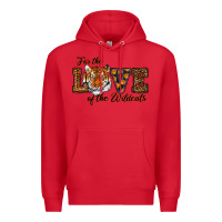 Red love of the wildcats Premium Hoodie - RanaPortraitStore