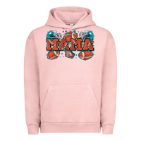 Pigment Salmon mama American football Urban Hoodie - Zillion Design Studio