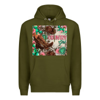 Army Green country girl Premium Hoodie - Zillion Design Studio