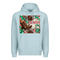 Blue Mist country girl Premium Hoodie - Zillion Design Studio