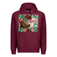 Burgundy country girl Premium Hoodie - Zillion Design Studio