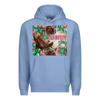 Colony Blue country girl Premium Hoodie - Zillion Design Studio