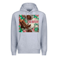Heather Grey country girl Premium Hoodie - Zillion Design Studio
