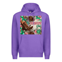 Purple country girl Premium Hoodie - Zillion Design Studio