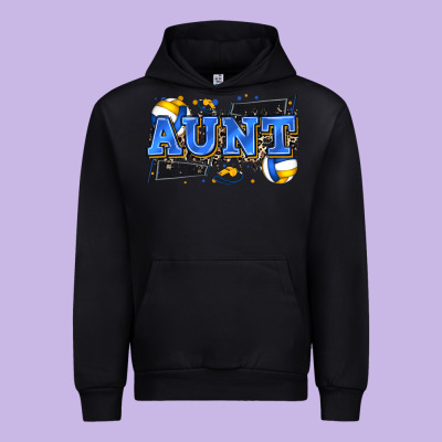 Aunt Volleyball Urban Hoodie Designed By Zillion Design Studio