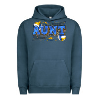 Pigment Midnight Navy aunt volleyball Urban Hoodie - Zillion Design Studio
