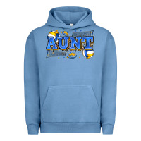 Pigment Pebble Blue aunt volleyball Urban Hoodie - Zillion Design Studio