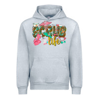 Heather Grey scrub life Urban Hoodie - texasbilliewilder
