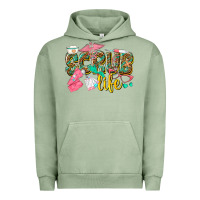 Pigment Oil Green scrub life Urban Hoodie - texasbilliewilder