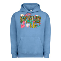 Pigment Pebble Blue scrub life Urban Hoodie - texasbilliewilder