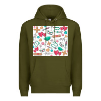 Army Green nurse Premium Hoodie - Zillion Design Studio