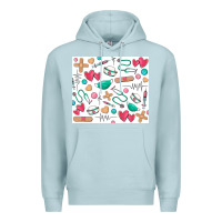 Blue Mist nurse Premium Hoodie - Zillion Design Studio