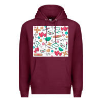 Burgundy nurse Premium Hoodie - Zillion Design Studio