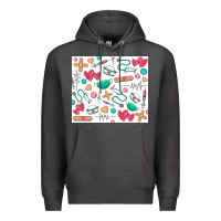 Charcoal Heather nurse Premium Hoodie - Zillion Design Studio