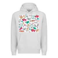 Dove Grey nurse Premium Hoodie - Zillion Design Studio