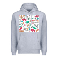 Heather Grey nurse Premium Hoodie - Zillion Design Studio