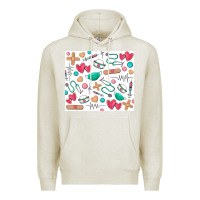 Oatmeal Heather nurse Premium Hoodie - Zillion Design Studio