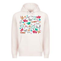 Pale Pink nurse Premium Hoodie - Zillion Design Studio