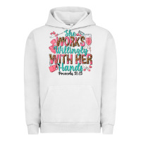 Pigment Lunar Rock she works willingly with her hands Urban Hoodie - texasbilliewilder