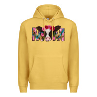 Antique Gold mom with cow mothers day Premium Hoodie - texasbilliewilder