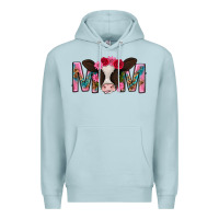 Blue Mist mom with cow mothers day Premium Hoodie - texasbilliewilder