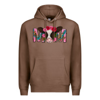 Chestnut mom with cow mothers day Premium Hoodie - texasbilliewilder