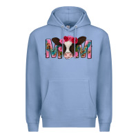Colony Blue mom with cow mothers day Premium Hoodie - texasbilliewilder