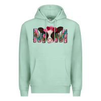 Seafoam mom with cow mothers day Premium Hoodie - texasbilliewilder