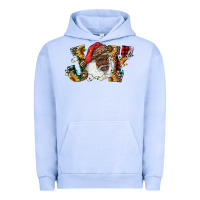 Pigment Grape Ice african american santa joy with sunflowers Urban Hoodie - RanaPortraitStore