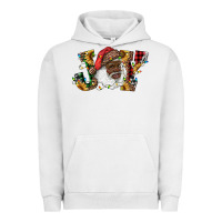 Pigment Lunar Rock african american santa joy with sunflowers Urban Hoodie - RanaPortraitStore