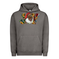 Pigment Tornado african american santa joy with sunflowers Urban Hoodie - RanaPortraitStore