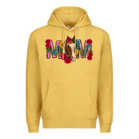 Antique Gold mom with horse mothers day Premium Hoodie - texasbilliewilder