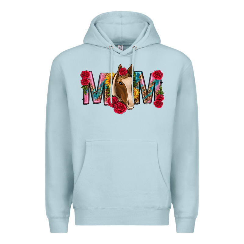 Mom With Horse Mothers Day Premium Hoodie by texasbilliewilder | Teevron