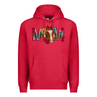 Cardinal mom with horse mothers day Premium Hoodie - texasbilliewilder
