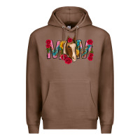 Chestnut mom with horse mothers day Premium Hoodie - texasbilliewilder