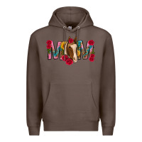 Coffee mom with horse mothers day Premium Hoodie - texasbilliewilder
