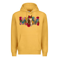 Mustard mom with horse mothers day Premium Hoodie - texasbilliewilder