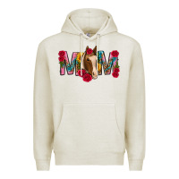 Oatmeal Heather mom with horse mothers day Premium Hoodie - texasbilliewilder