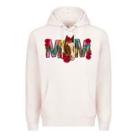 Pale Pink mom with horse mothers day Premium Hoodie - texasbilliewilder