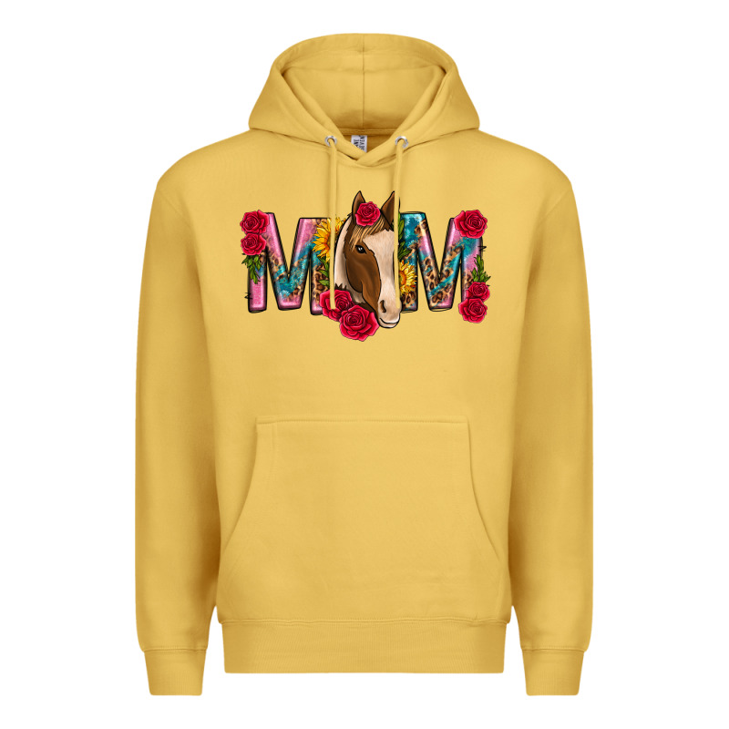 Mom With Horse Mothers Day Premium Hoodie by texasbilliewilder | Teevron