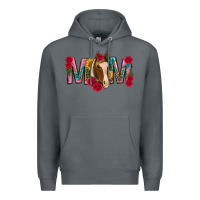 Rock mom with horse mothers day Premium Hoodie - texasbilliewilder