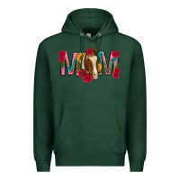 Sports Green mom with horse mothers day Premium Hoodie - texasbilliewilder