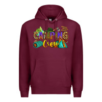 Burgundy camping crew Premium Hoodie - Zillion Design Studio